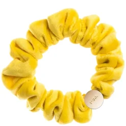 Velvet Mini Scrunchie Sun Yellow