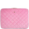 Velvet Quilted Mac Cover Bubblegum Pink