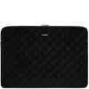 Velvet Quilted Mac Cover Black