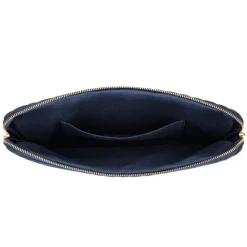 Velvet Quilted Mac Cover Navy Blue