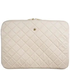 Velvet Quilted Mac Cover Sand
