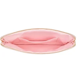 Velvet Quilted Mac Cover Sparkled Pale Rose