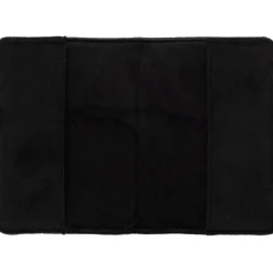 Velvet Quilted Passport Cover Black