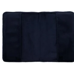 Velvet Quilted Passport Cover Navy Blue