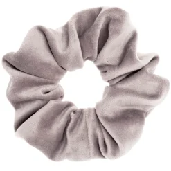 Velvet Scrunchie Elephant Grey