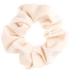 Velvet Scrunchie Off White