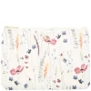 Velvet Small Pouch Multicolor Flower Pattern