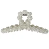 Vintage Pearl Hair Claw Looped White