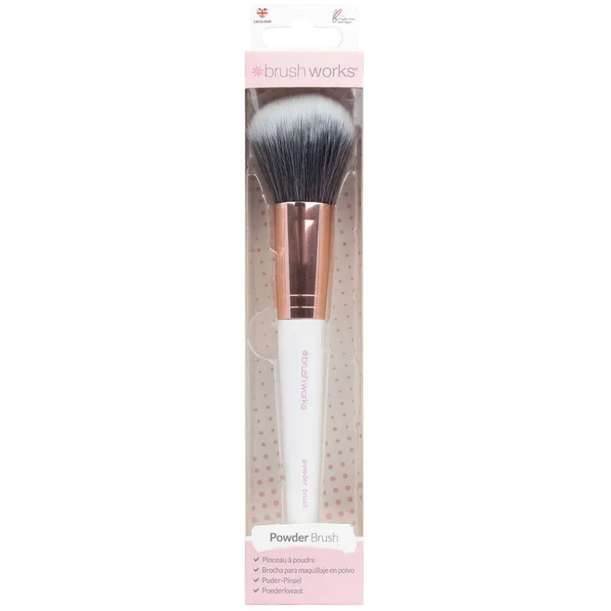 White & Gold Powder Brush