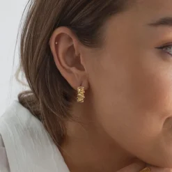 Wild Chunky Texture Hoop Earrings