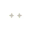 Wish Small Earrings Gold/Clear 5mm
