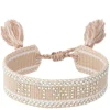 Woven Friendship Bracelet With Crystals Je T'aime Sand