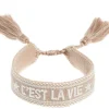 Woven Friendship Bracelet C'est La Vie Sand