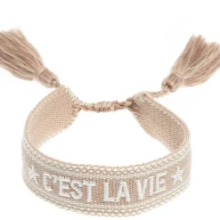 Woven Friendship Bracelet C'est La Vie Sand