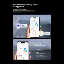 X Ultra 20 Wifi Smart Sonic Electric Toothbrush Black