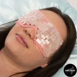 Øyemaske- luksuriøs og håndlaget i Rosenkvarts