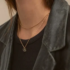 You Are Strong Citrine Necklace Gold